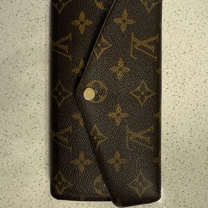 Louis Vuitton Brown and Gold Monogram Wallet